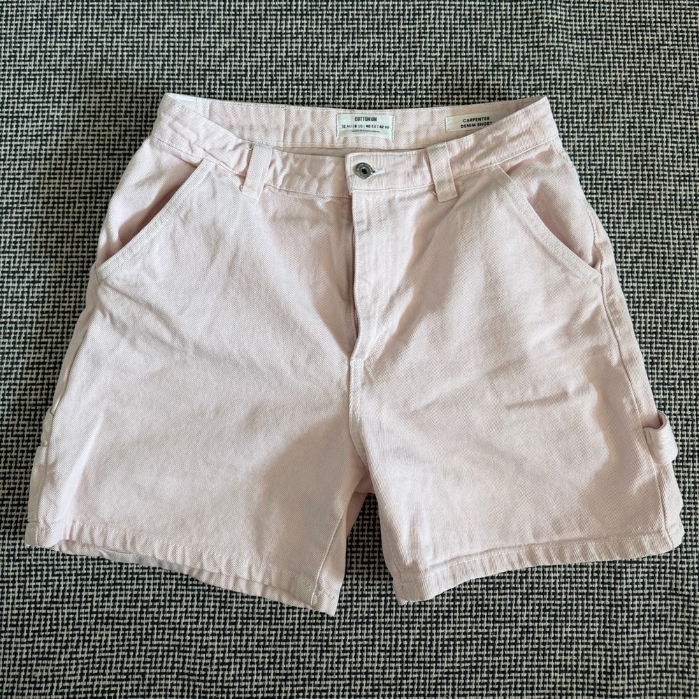 Cotton On Soft Pale Pink Women's Cargo Shorts